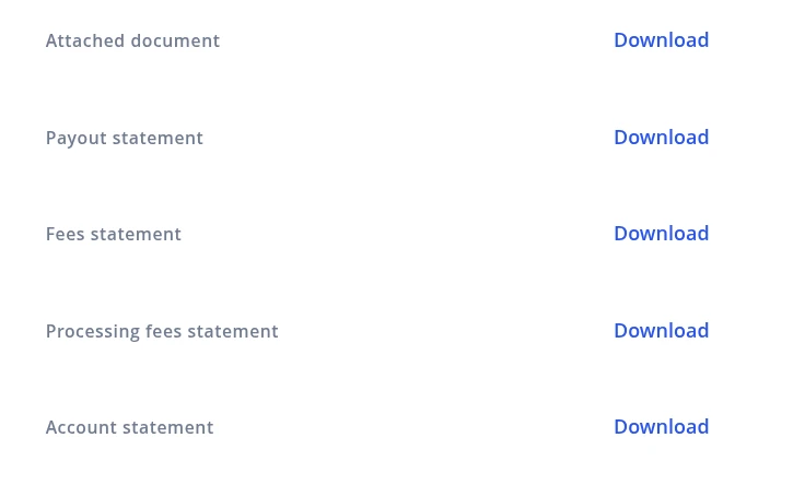 Payout reports