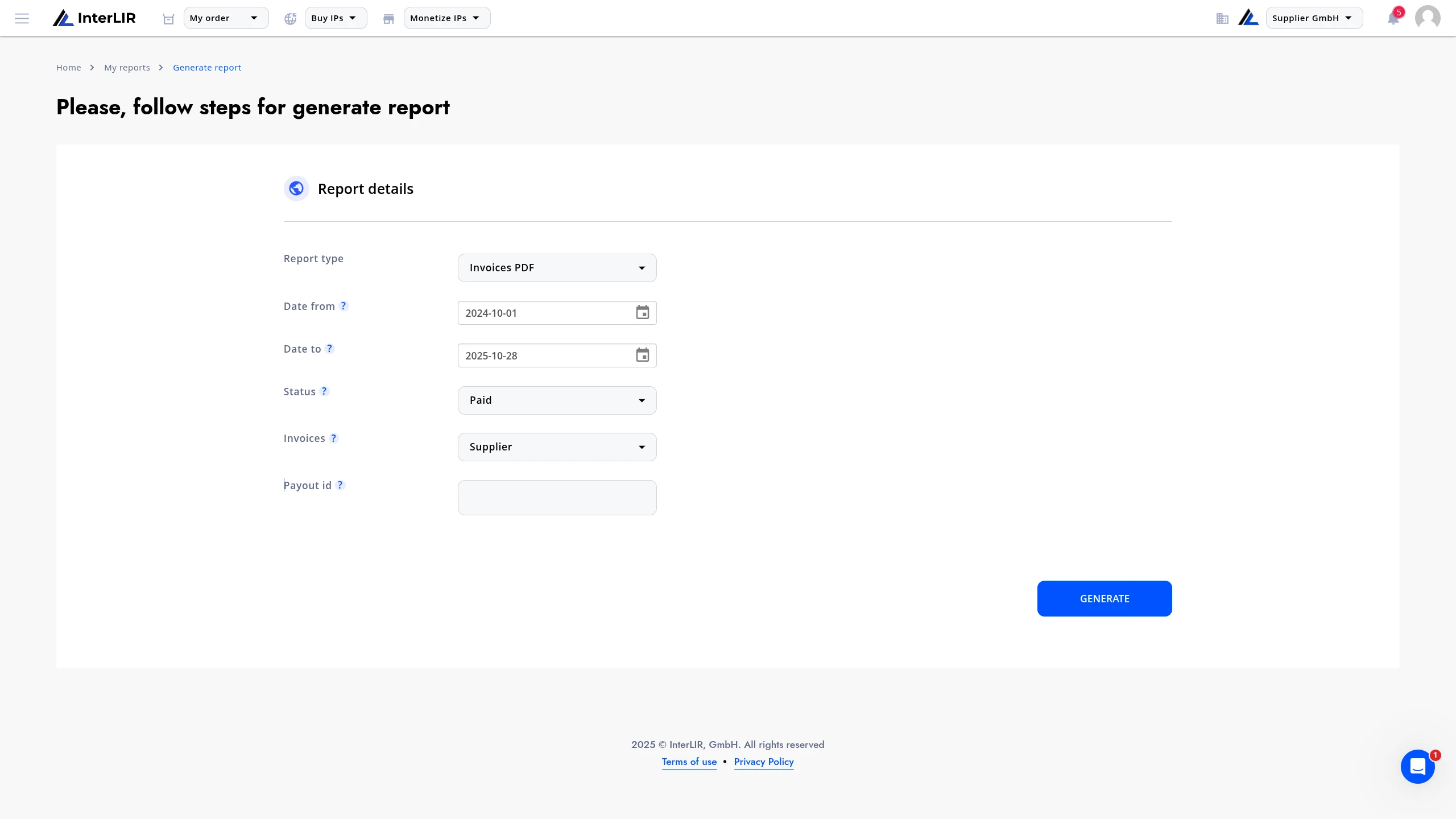 Report Form Example 2